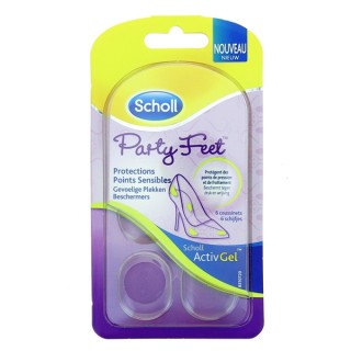 Protections Points Sensibles Party Feet - 6 Coussinets - Scholl - IllicoPharma