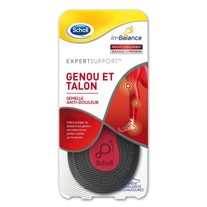 Semelles Anti-douleur Genou et Talon Taille S - Scholl - IllicoPharma