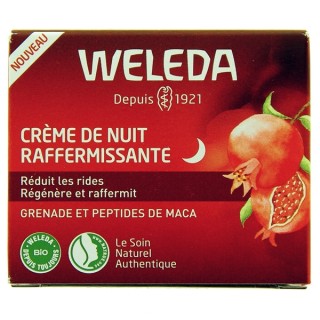 Crème de Nuit Raffermissante Grenade Maca 40ml - Weleda - IllicoPharma