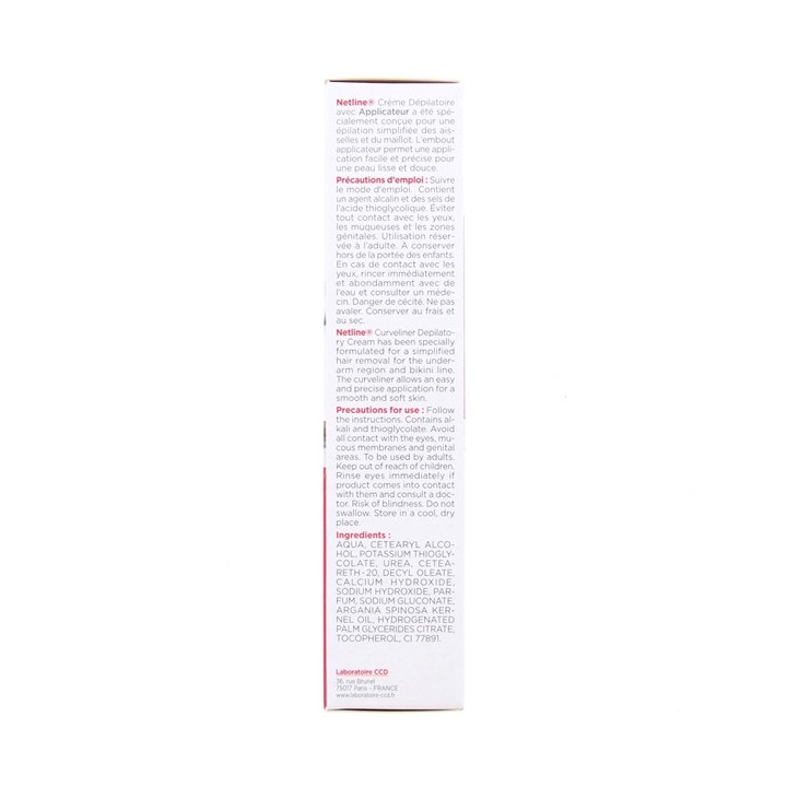 Netline Crème dépilatoire aisselles et maillot 100ml - CCD - IllicoPharma