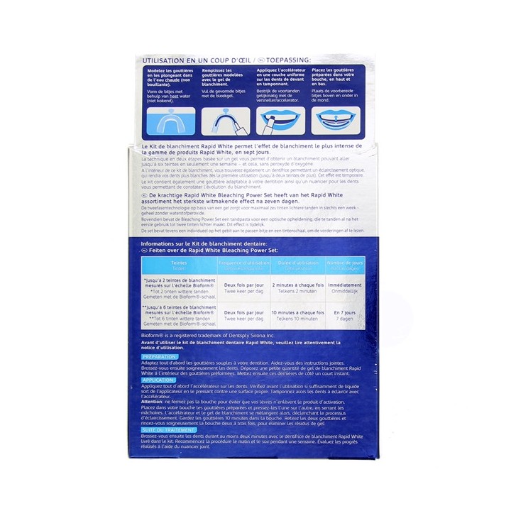 Rapid White Kit de blanchiment Dentaire - IllicoPharma