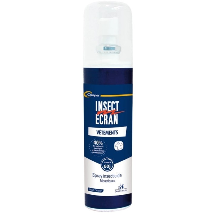 Insect Ecran Vetement Spray 100ml - Cooper - Antimoustiques - IllicoPharma