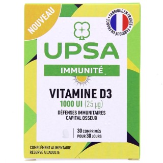 Vitamine D3 Immunité - 30 comprimés - UPSA - IllicoPharma