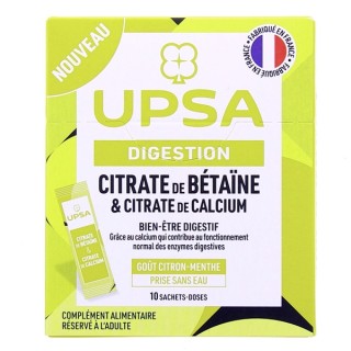 Citrate de Bétaïne & Citrate de Calcium Digestion - 10 sachets - UPSA - IllicoPharma