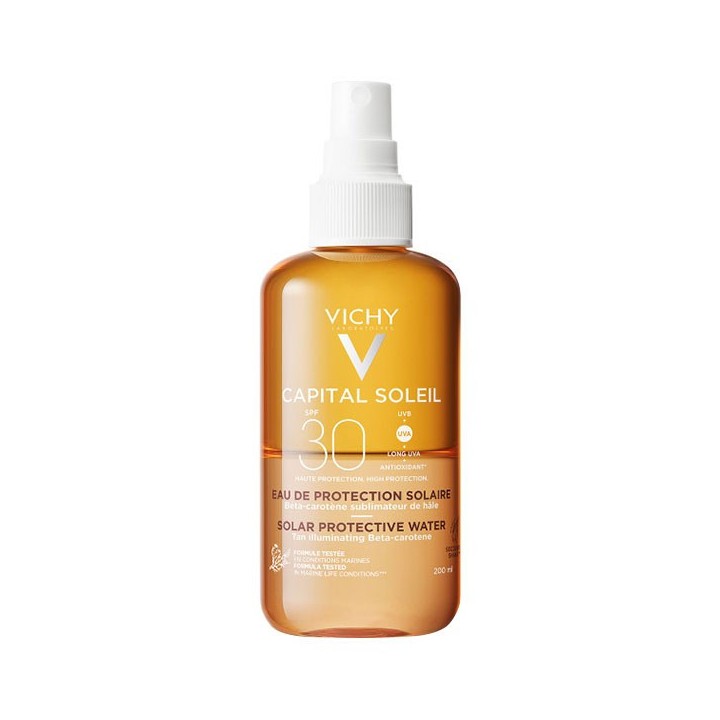 Capital Soleil Eau de Protection Solaire Hâle Sublimé SPF30 200ml - Vichy - IllicoPharma