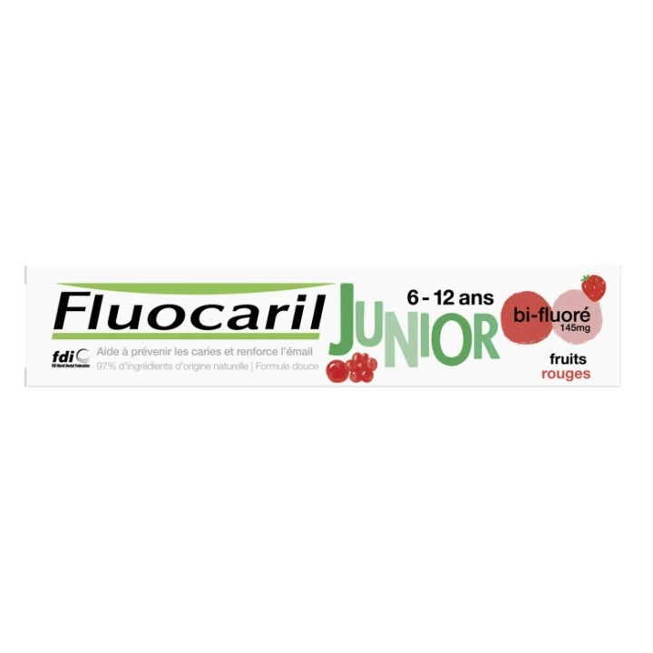 Dentifrice Junior 6/12 ans Fruits Rouges 75ml - Fluocaril - IllicoPharma