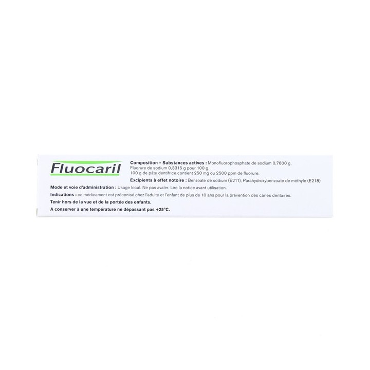 Dentifrice Bi-fluoré 250mg Pâte 75ml - Fluocaril - IllicoPharma