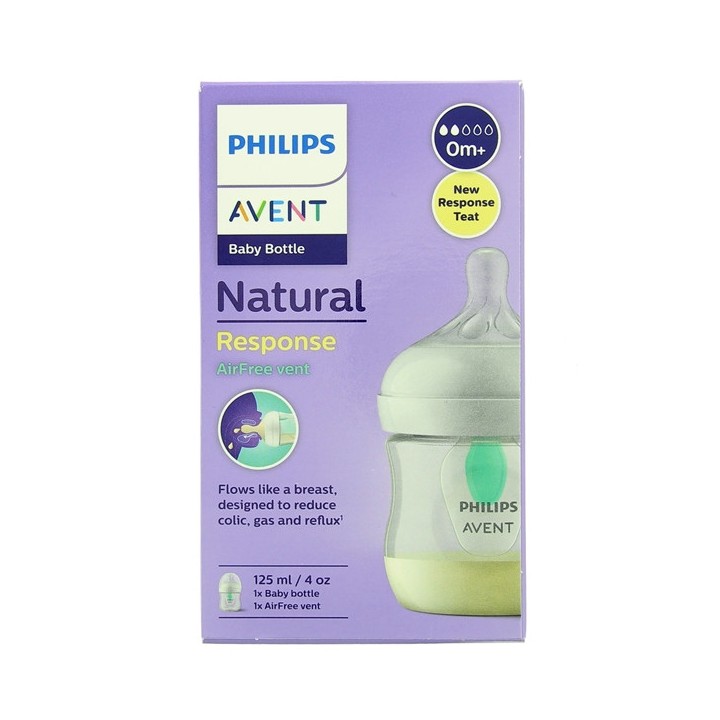 Biberon Natural Response AirFree 0m+ 125ml - Avent - IllicoPharma