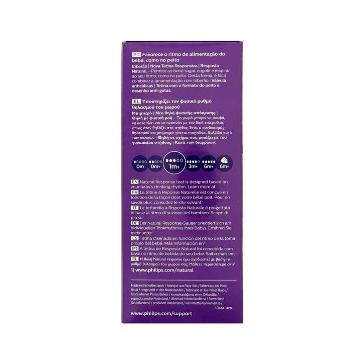 Biberon Natural Response 1m+ 260ml - Avent - IllicoPharma