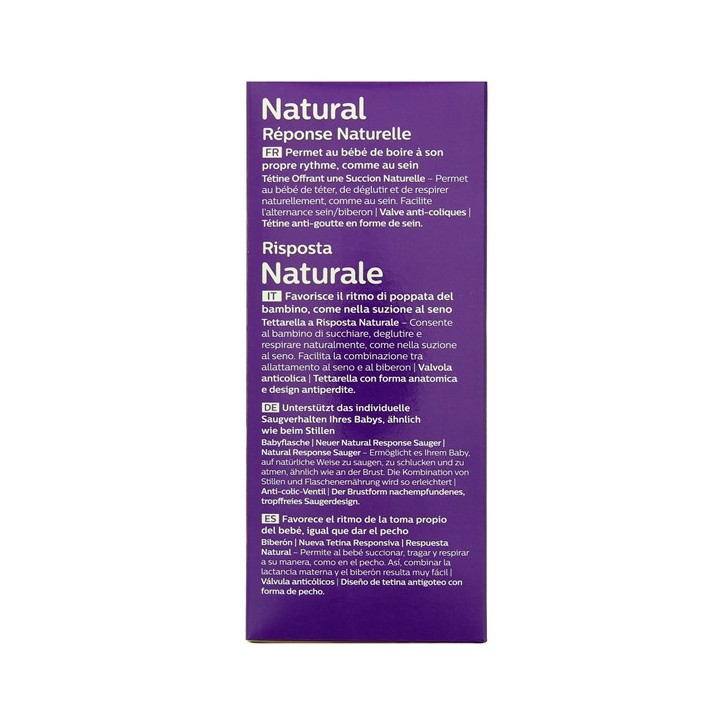 Biberon Natural Response 1m+ 260ml - Avent - IllicoPharma