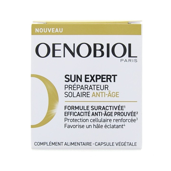 Oenobiol Sun Expert Préparateur Solaire Anti-Âge - 30 capsules - IllicoPharma