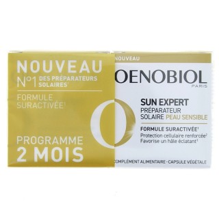 Oenobiol Sun Expert Préparateur Solaire Peau sensible - 2x30 capsules - IllicoPharma