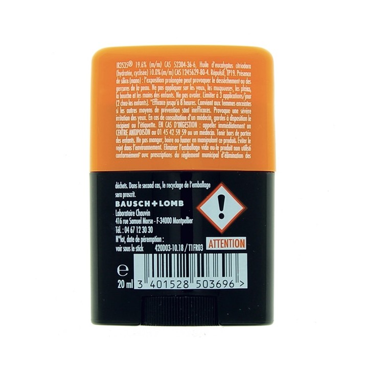 Stick Anti-moustiques Famille 20ml - Cinq sur Cinq - IllicoPharma