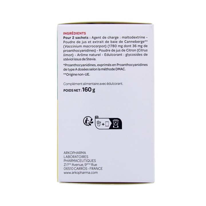 Cys Control Canneberge - 2x20 sachets - Arkopharma - IllicoPharma