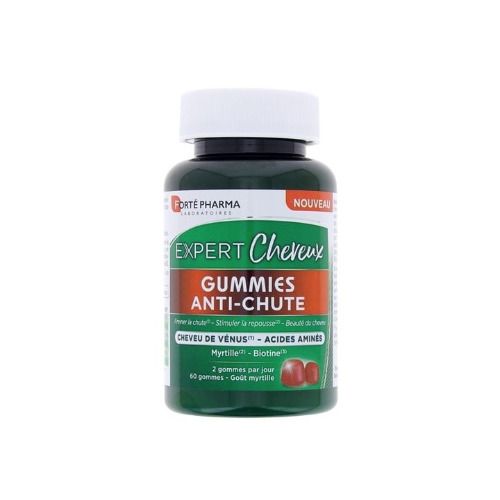 Expert Cheveux Gummies Anti-chute - 60 gommes - Forté Pharma - IllicoPharma
