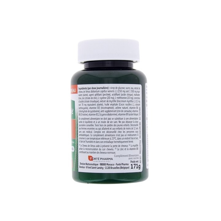 Expert Cheveux Gummies Anti-chute - 60 gommes - Forté Pharma - IllicoPharma
