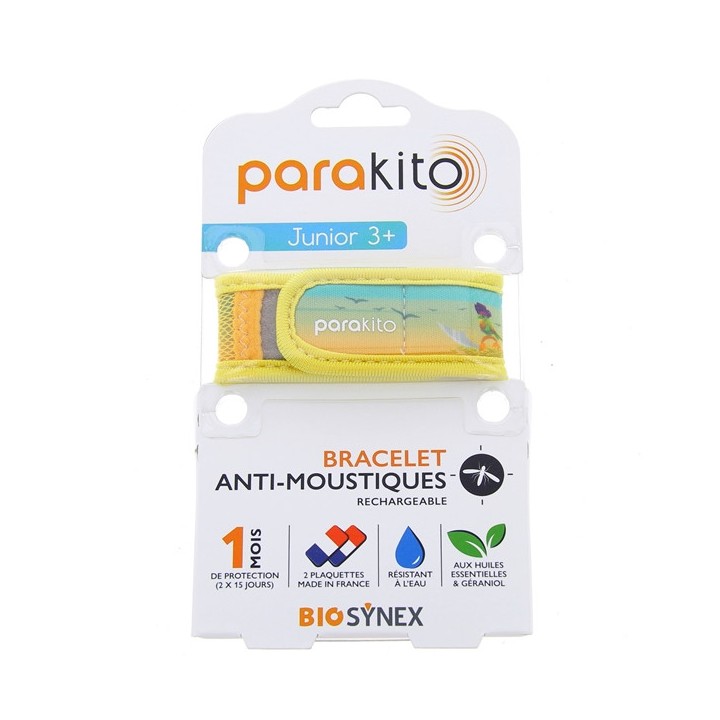 Bracelet Anti-moustiques Junior 3+ Pirate Jaune - PARA'KITO - IllicoPharma