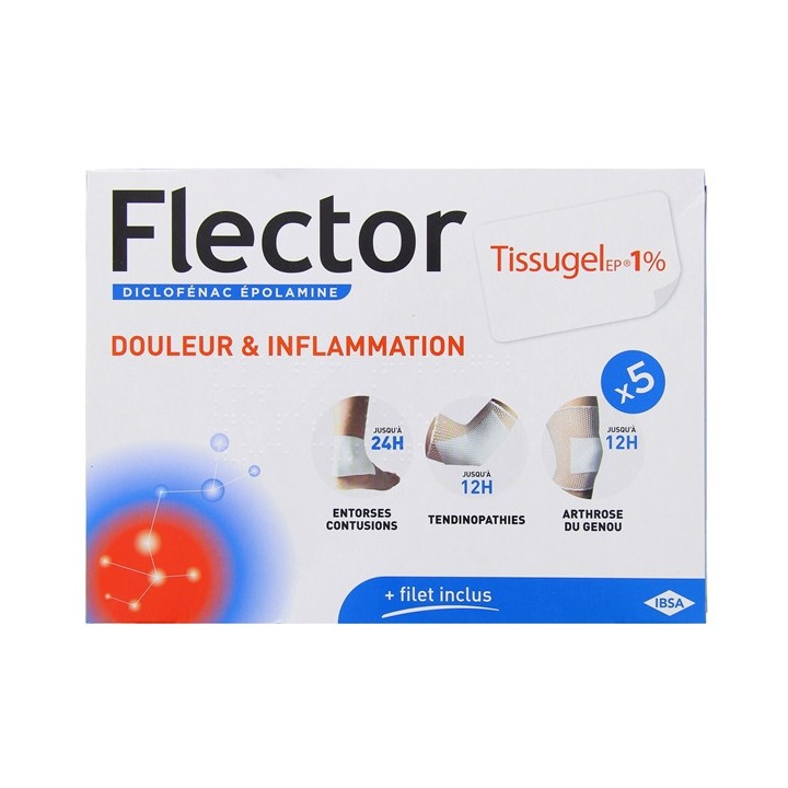 Flector Tissugel EP 1% Emplâtre, Douleurs articulaires et musculaires - IllicoPharma