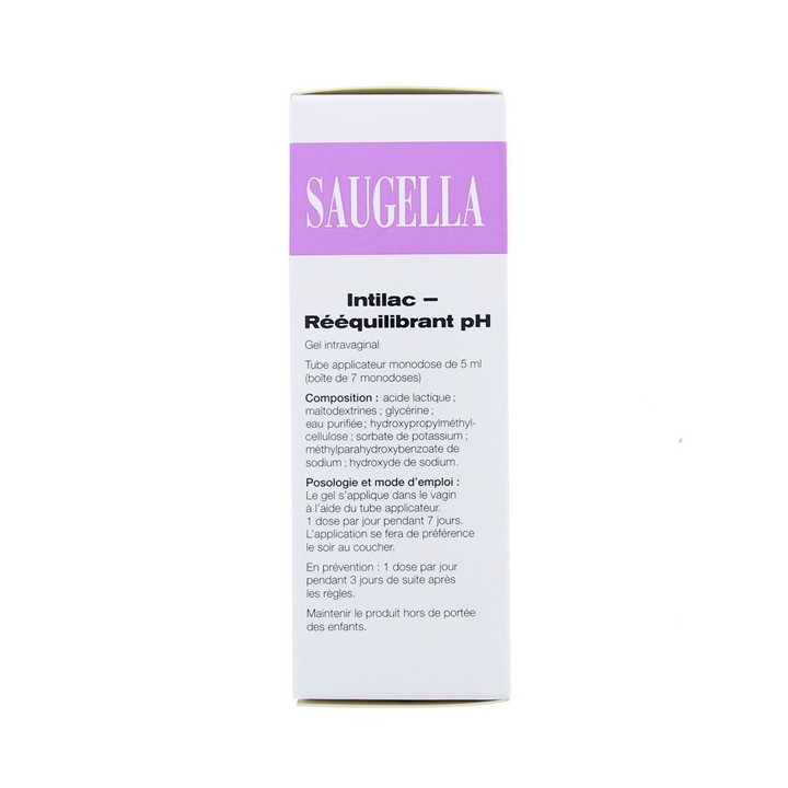 Gel Intilac Rééquilibrant pH - 7 monodoses - Saugella - IllicoPharma