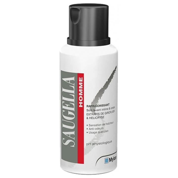 Saugella Homme Soin lavant Intime & Corps - 200ml - IllicoPharma