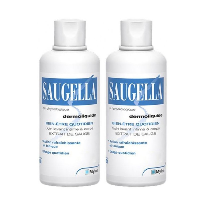 Dermoliquide Soin Lavant Intime & corps 2x500ml - Saugella - IllicoPharma