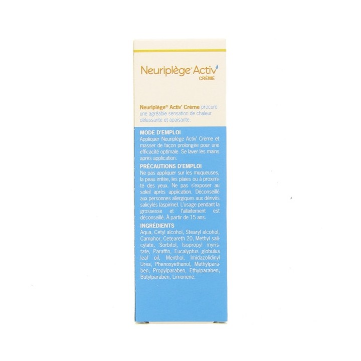 Neuriplège Activ crème chauffante 50g - IllicoPharma