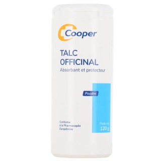 Talc Officinal Poudre - Poudreuse 120g - Cooper - IllicoPharma