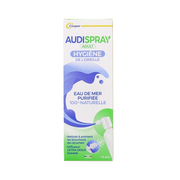 Audispray Hygiène de l'oreille Adulte 2x50ml - Cooper - IllicoPharma