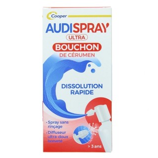 Audispray Ultra Bouchon de cérumen 20ml - Cooper - IllicoPharma