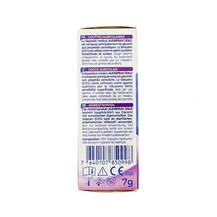 Audispray Dolo Douleur de l'oreille 7g - Cooper - IllicoPharma