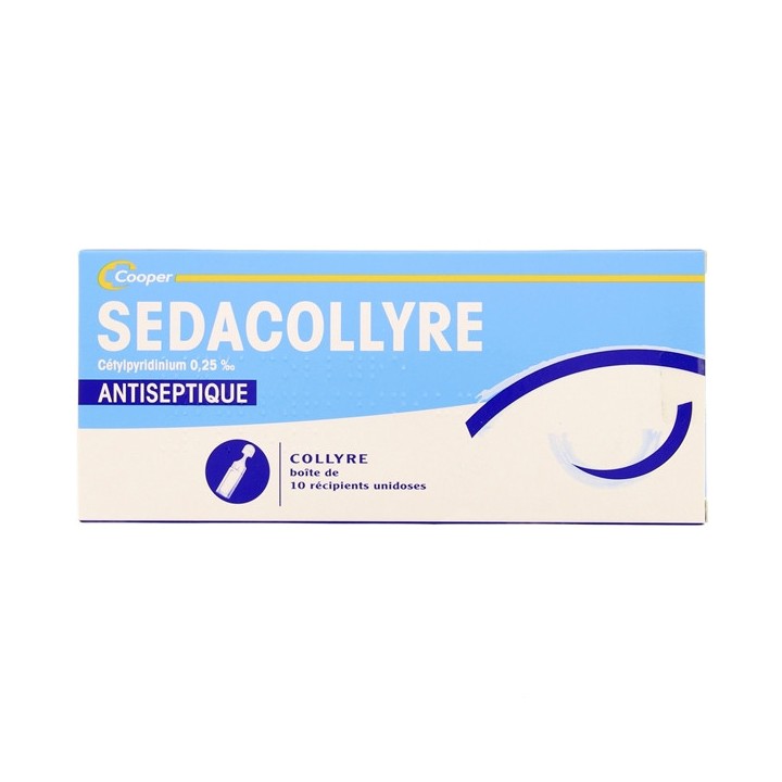 Sedacollyre cetylpyridinium 2Sach/5Unidoses-Collyre adoucissant-IllicoPharma