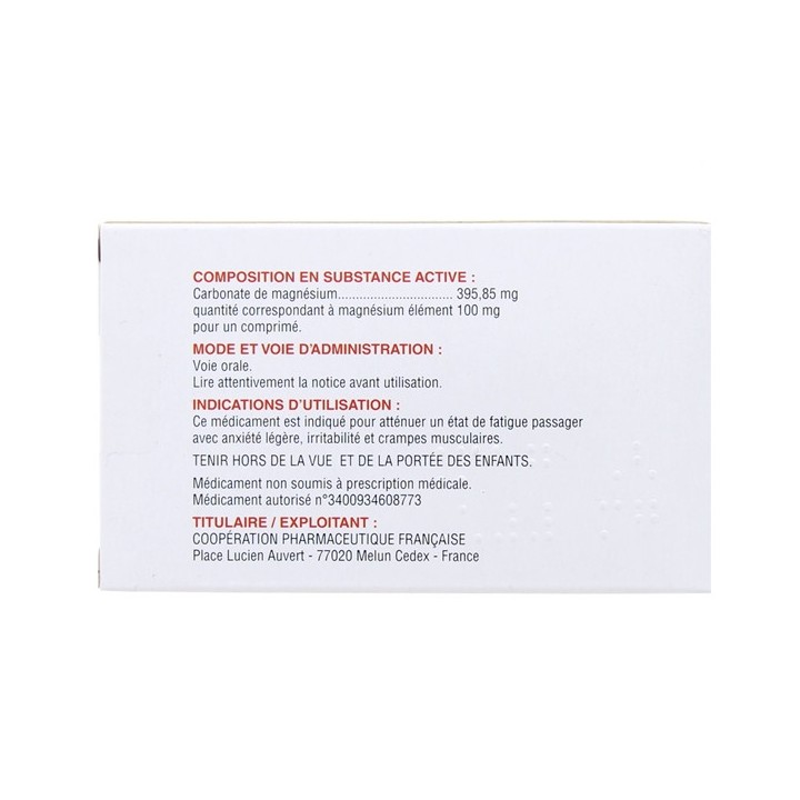 Mag 2 100mg - 60 comprimés - Cooper - Médicament Magnésium - IllicoPharma