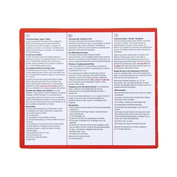 ThermaCare - 2 Patchs Auto-chauffants Nuque Epaule Poignet - IllicoPharma