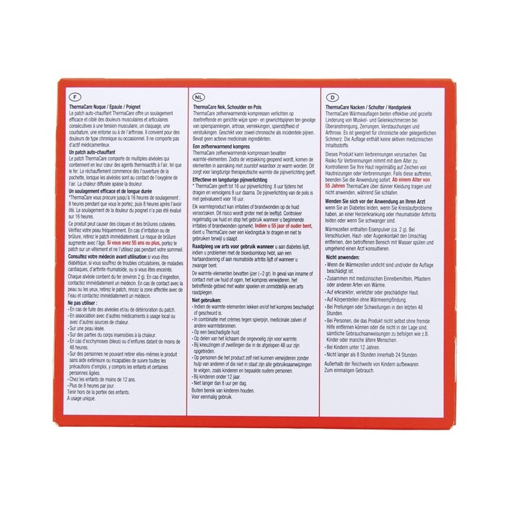 Thermacare - 6 Patchs Auto-chauffants Nuque Epaule Poignet - IllicoPharma