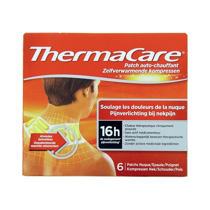 Thermacare - 6 Patchs Auto-chauffants Nuque Epaule Poignet - IllicoPharma