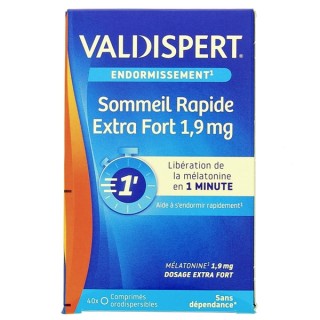 Valdispert Sommeil Rapide Extra Fort 1,9mg - 40cpr orodispersibles - IllicoPharma