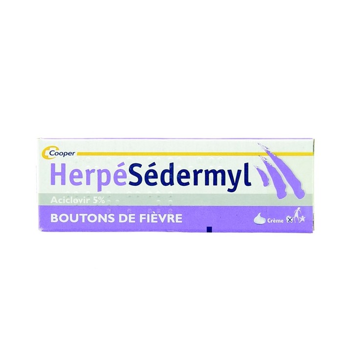 Herpesedermyl 5% crème 2g - Bouton de fièvre - e-Pharmacie IllicoPharma