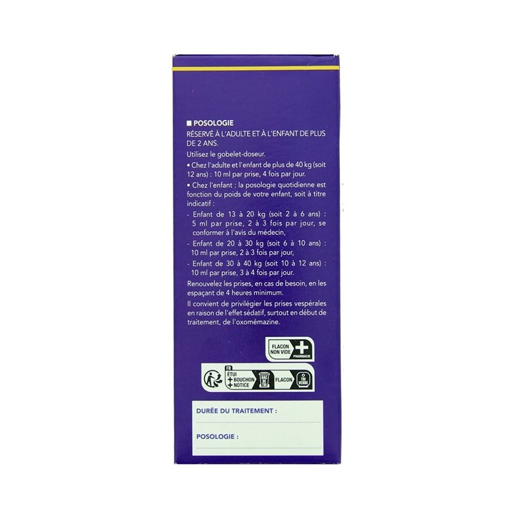Clarix 0,33mg/ml Sirop Oxomémazine Toux sèche 150ml - IllicoPharma