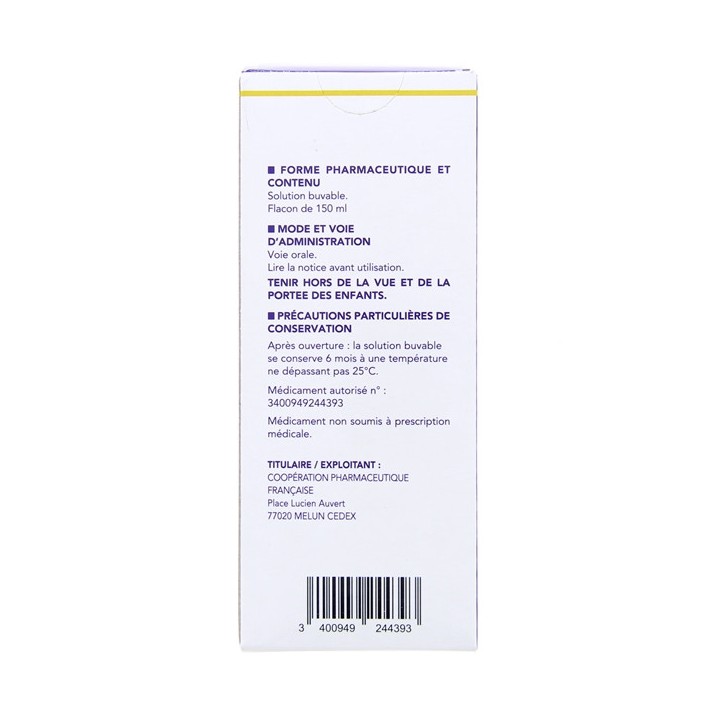 Clarix 0,33mg/ml Sirop Oxomémazine Toux sèche 150ml - IllicoPharma