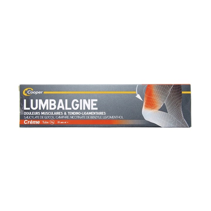 Lumbalgine crème 90g - Cooper - Douleurs articulaires et musculaires - e-Pharmacie IllicoPharma