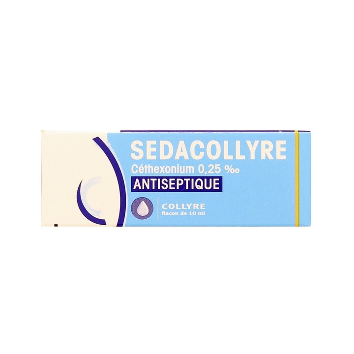 Sedacollyre céthexonium 10ml - Collyre adoucissant - e-Pharmacie IllicoPharma
