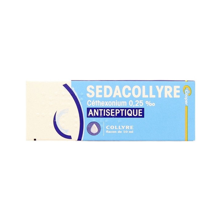 Sedacollyre céthexonium 10ml - Collyre adoucissant - e-Pharmacie IllicoPharma