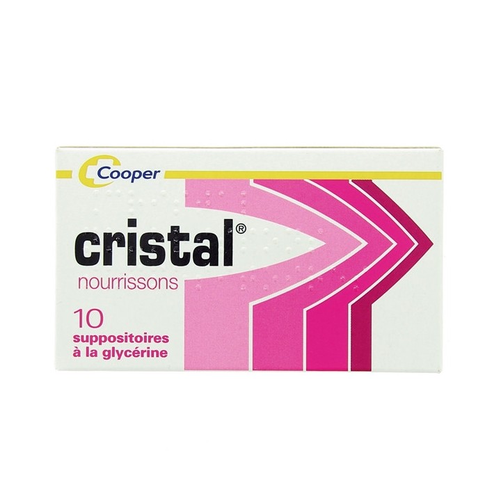 Cristal Nourrissons - 10 Suppositoires - Cooper - Constipation - IllicoPharma