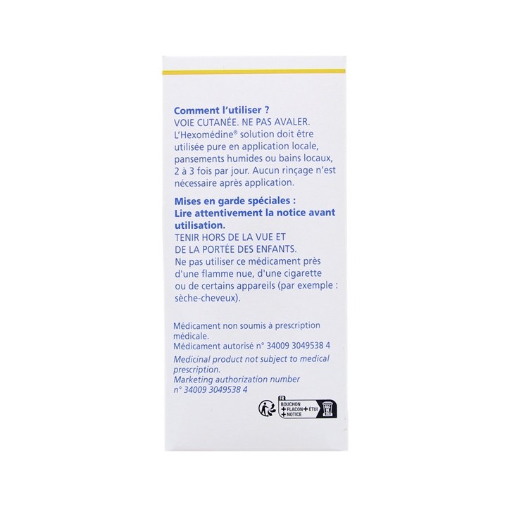 Hexomedine 0,1% Solution 250ml - Cooper - Désinfectant - Pharmacie IllicoPharma