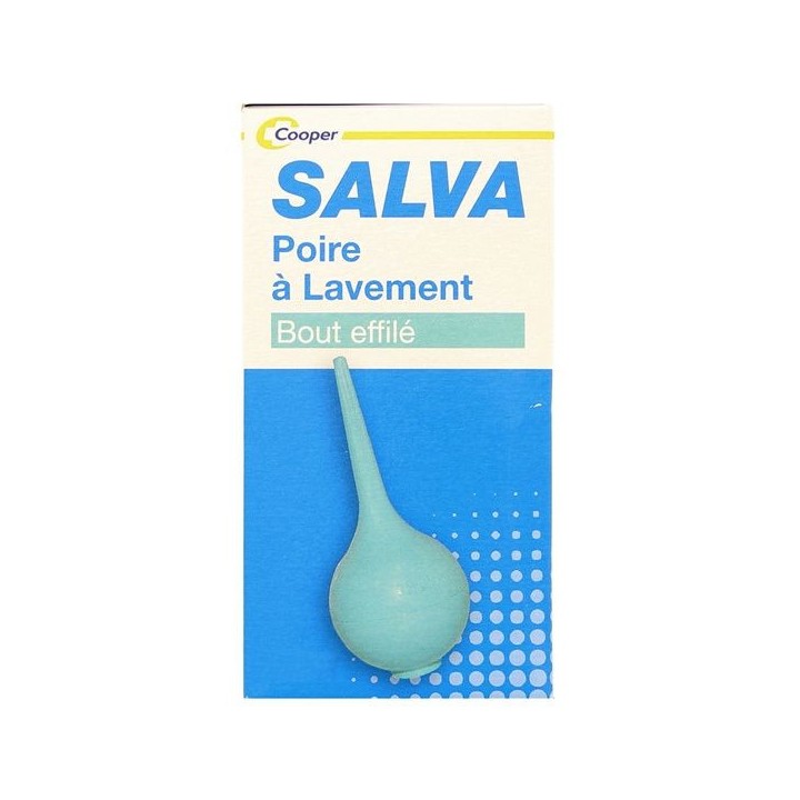 Poire lavement bout effilé Salva 65ml - Cooper - Inhalateur, poire à lavement - IllicoPharma