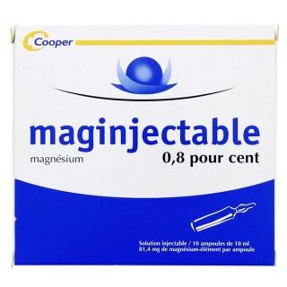 MAGinjectable 0,8% 12Amp/10ml, Magnésium, Pharmacie en ligne IllicoPharma