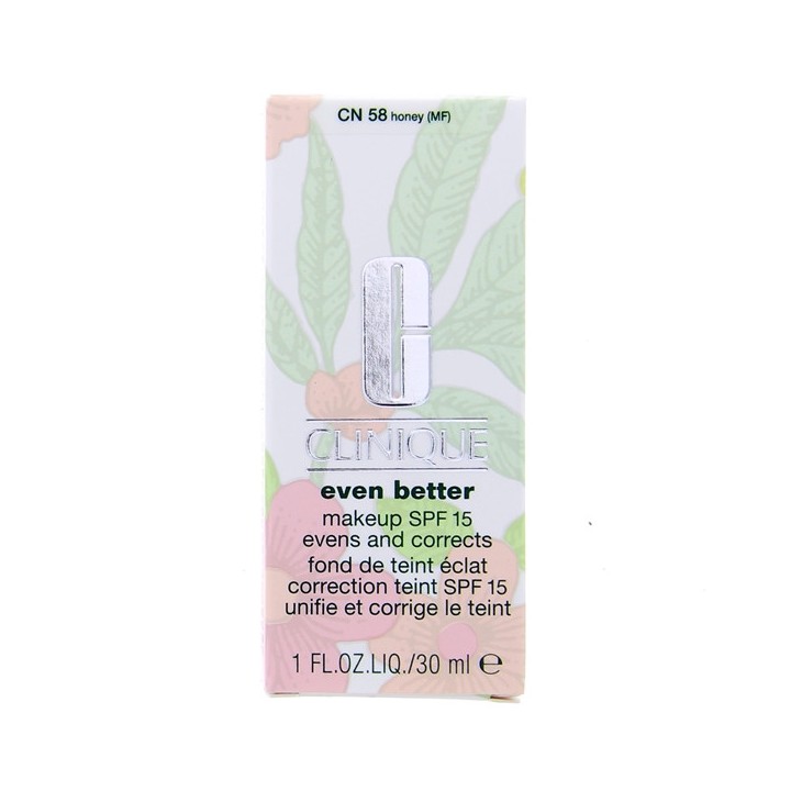 Even Better Fond de teint Eclat Correction SPF15 - 58 Honey  – Clinique – IllicoPharma