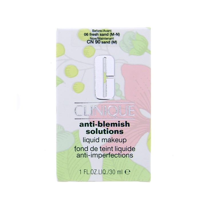 Anti-blemish Solutions Fond de teint Liquide 90 Sand  – Clinique – IllicoPharma