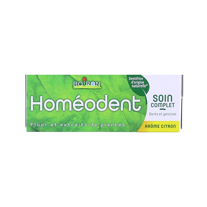 Homéodent dentifrice Citron 75ml - Boiron - Dentifrice adulte - IllicoPharma