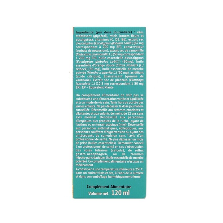 RinoRub Eucalyptus Bronches Gorge120ml - Forté Pharma - IllicoPharma